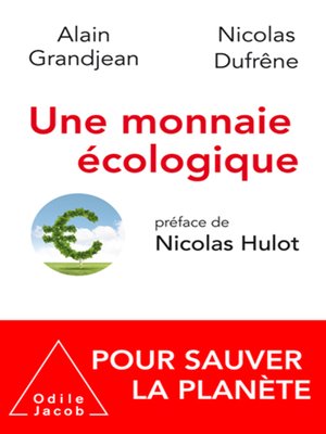 cover image of Une monnaie écologique